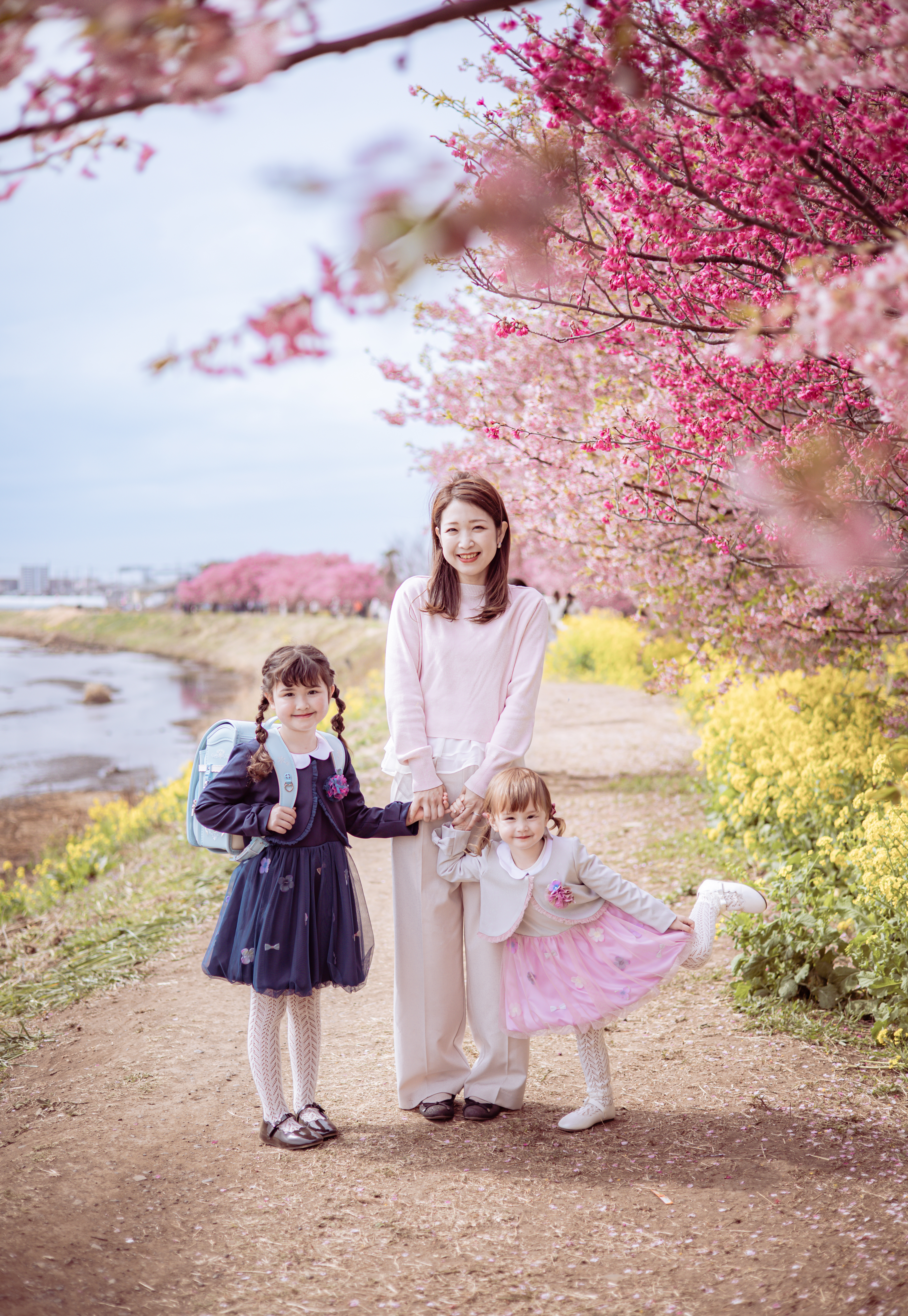 桜の季節に家族と過ごすひととき