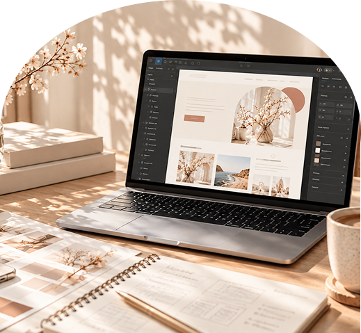 Web制作の作業風景